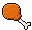 One piece of chicken, drawn plain.